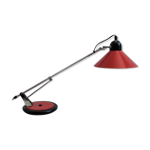 Lampe vintage Aluminor rouge