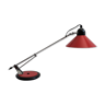 Lampe vintage Aluminor rouge