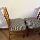 Set of 4 vintage wooden chairs