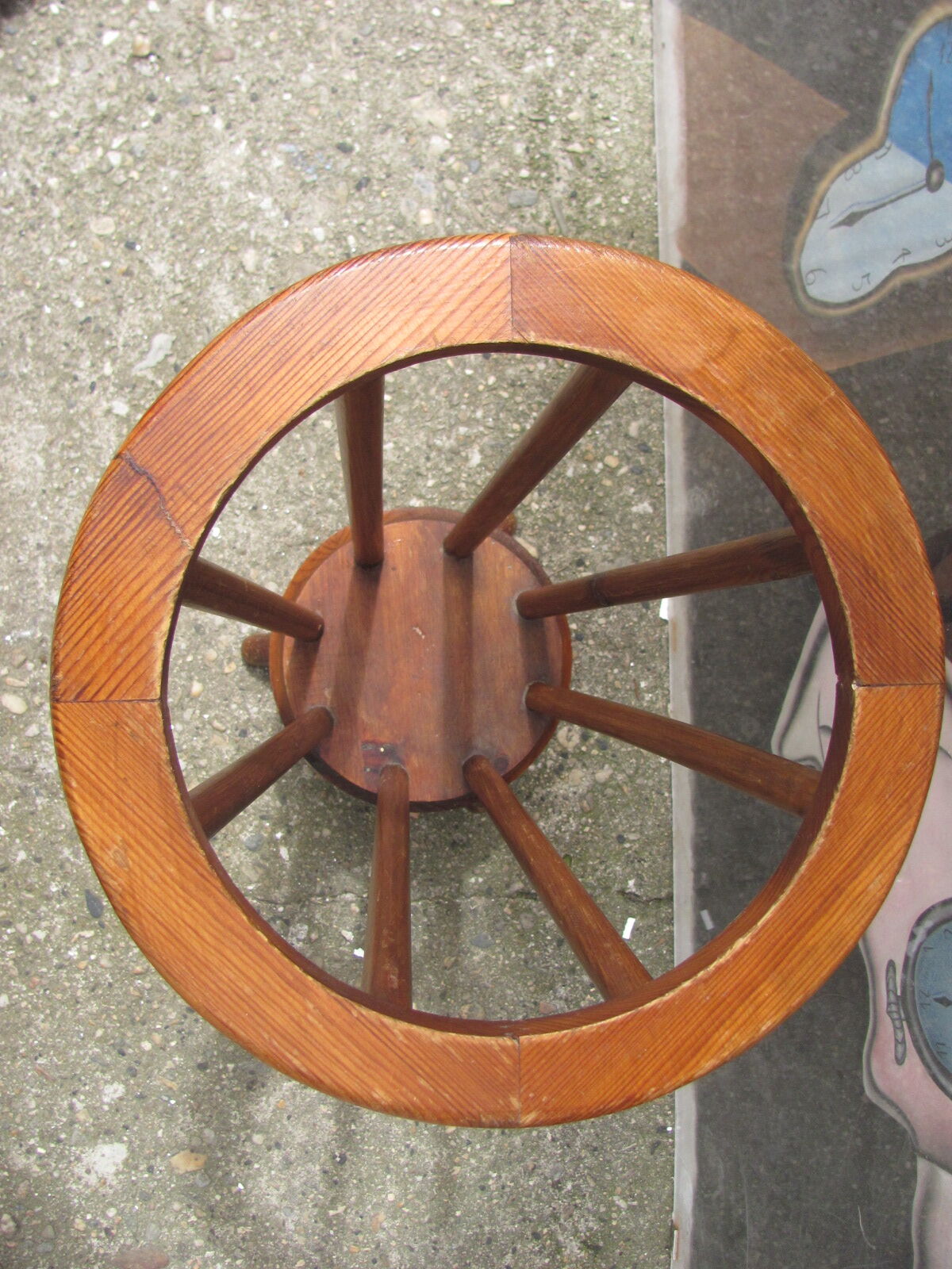 Umbrella circular wooden door  vintage