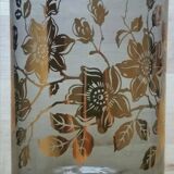 Retro vase smoked glass