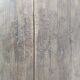 Vintage rustic coffee table in waxed wood and screen printing
