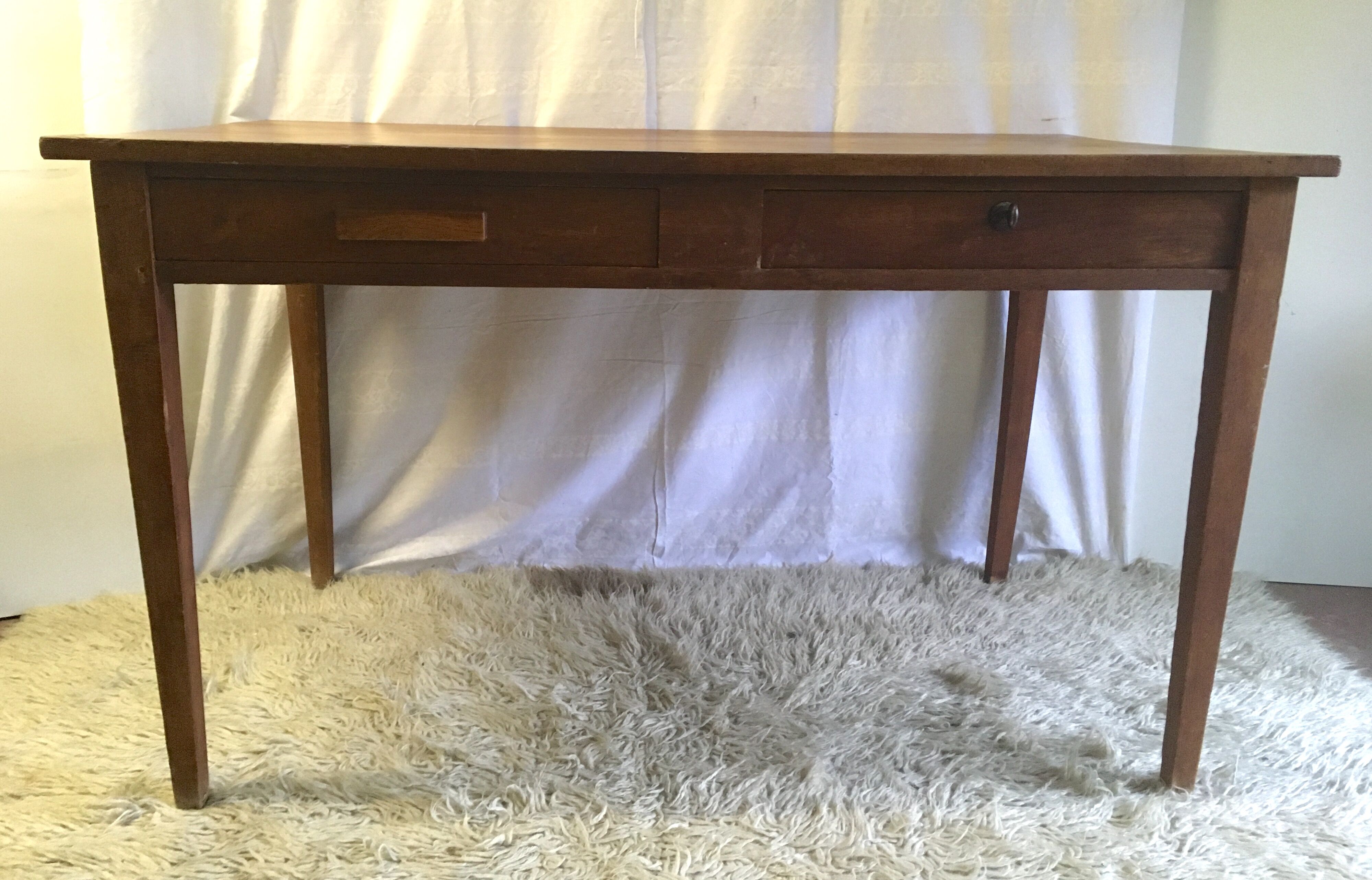 Farm table in solid oak - mid 20th