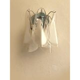 Set of Two "Rondini" Murano Glass Wall Sconces in Mazzega Style