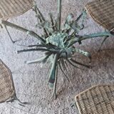 Round glass table & 4 chairs