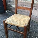 Set de 2 chaises bistrot restaurant taverne brasserie 1930 Alsace Tigre Bock Strasbourg