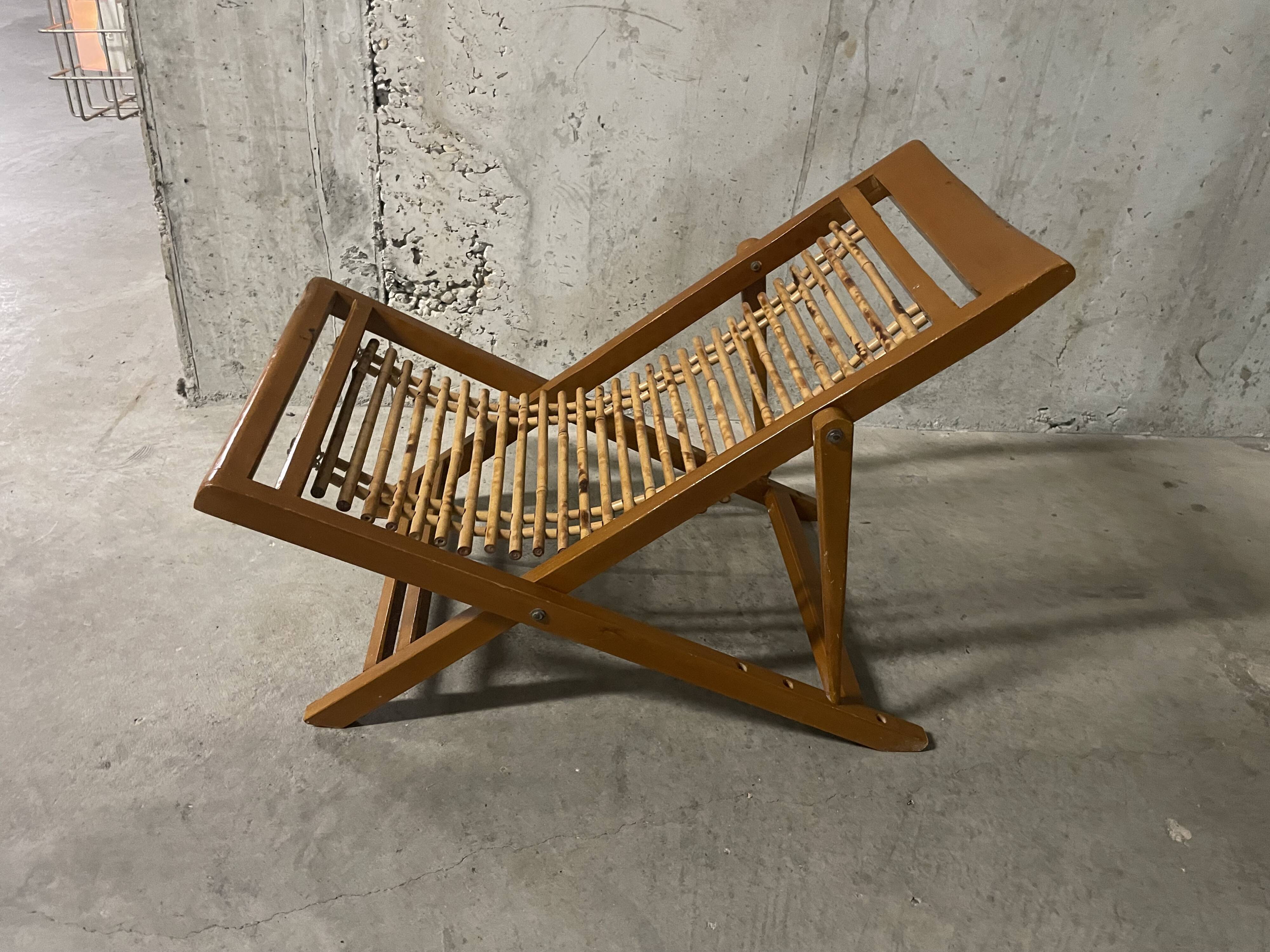 Chaise longue enfant années 50