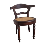Louis Philippe office chair in canned walnut