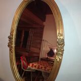 Old mirror with roses