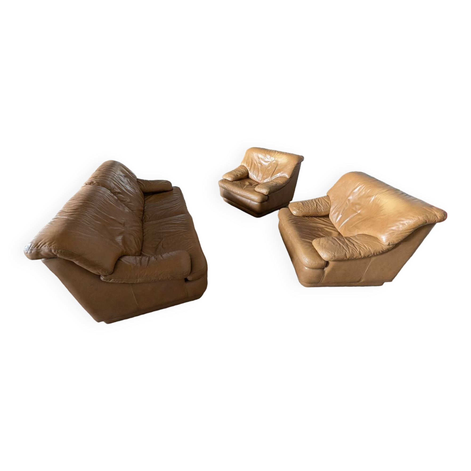 Designer leather sofa