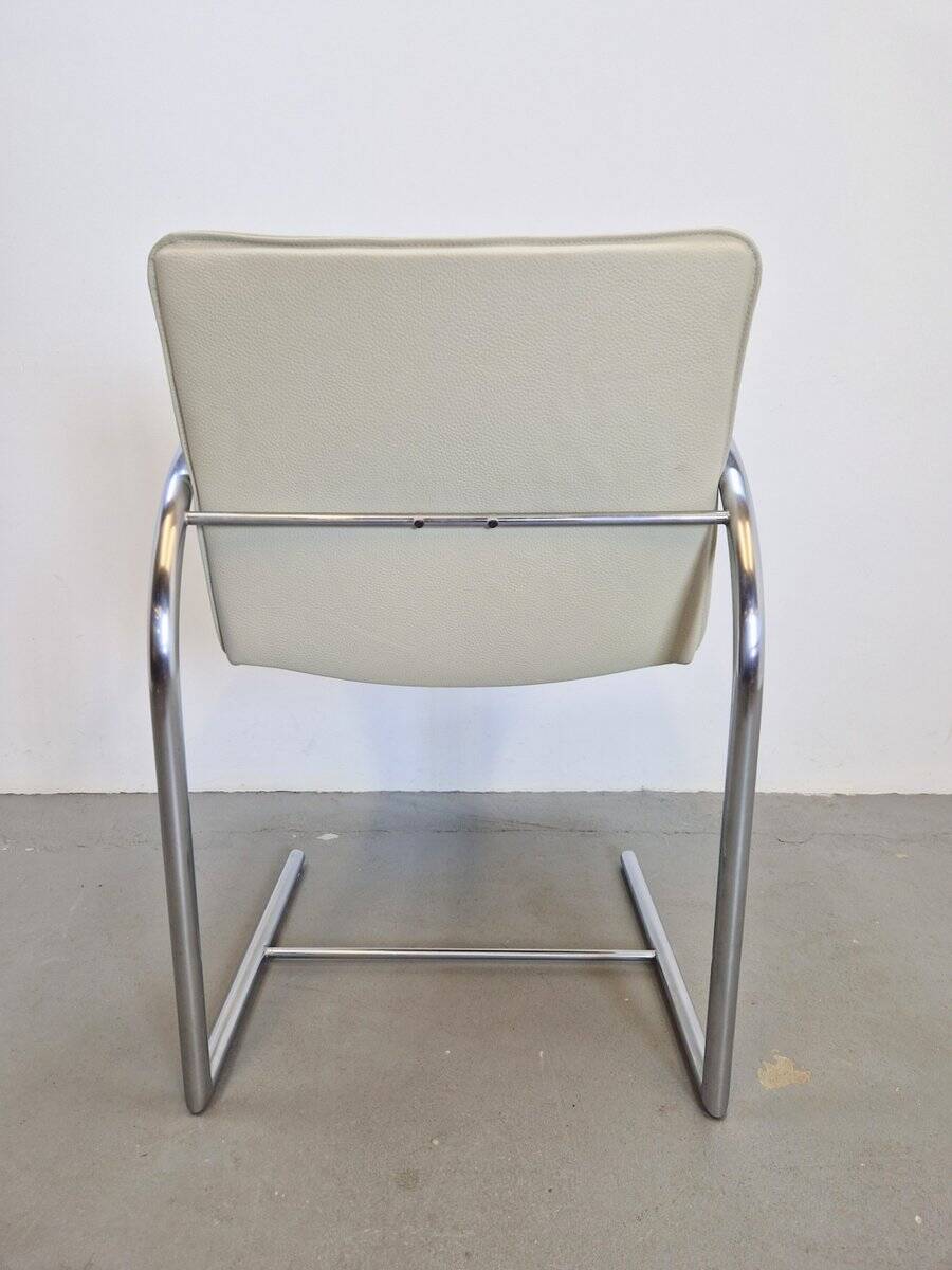 Postmodern Leather Cirkel Chairs by Karel Boonzaaijer & Pierre Mazairac for Metaform, 1980s, Set of 4