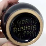 Glazed Earthenware Vase by Giovanni Poggi for San Giorgio Albisola Ceramics