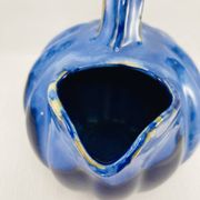 Pichet melon 1,2l grès flammé bleu cobalt alpho 199 - saint-uze vintag
