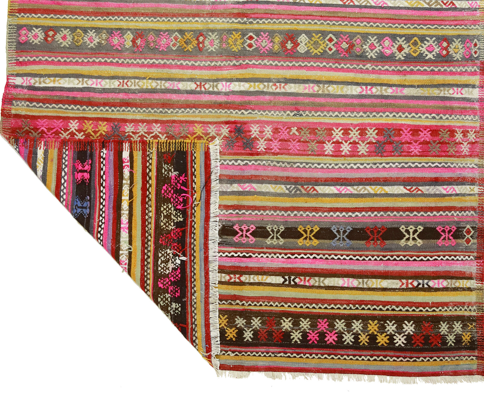 Anatolian handmade kilim rug 290 cm x 190 cm