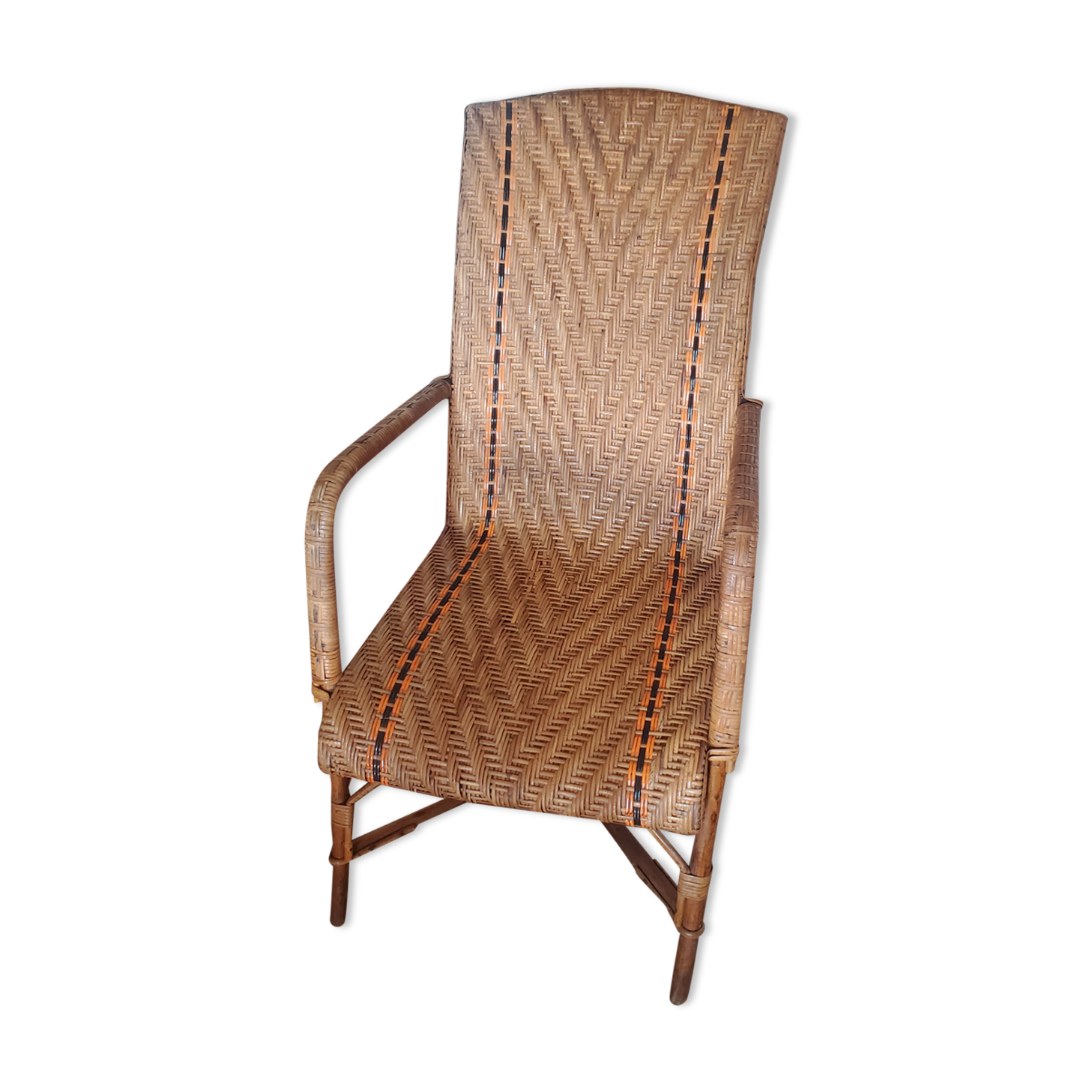 Rattan armchair