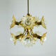 Glass flowers chandelier, 1970