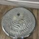 Fischer Leuchten ice glass ceiling light, chrome, 1970s