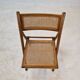Ensemble de 2 chaises pliantes italiennes en osier, années 1980