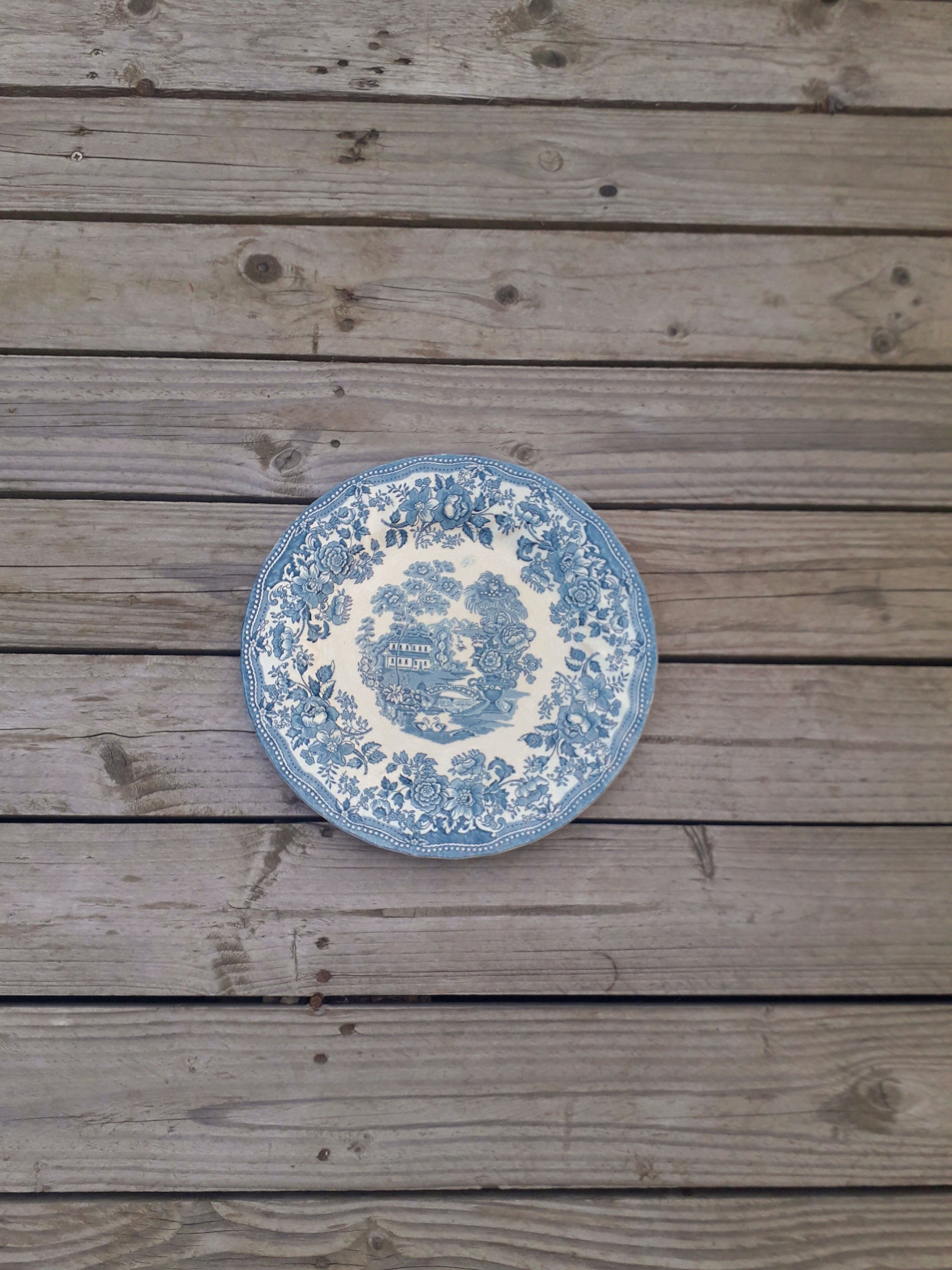 Assiette porcelaine anglaise vintage - myott - 1982
