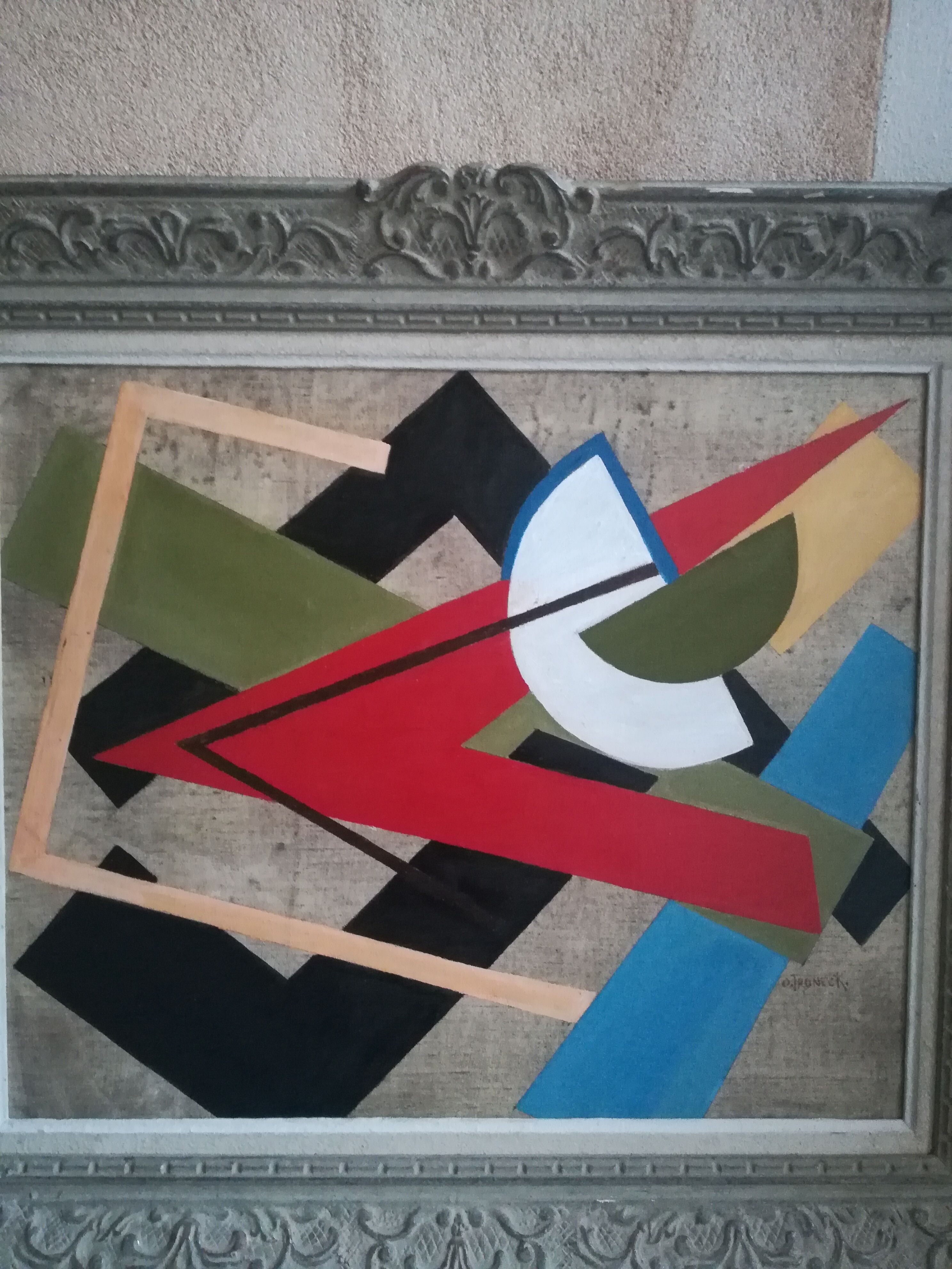 Constructivist canvas Oscar Tronek