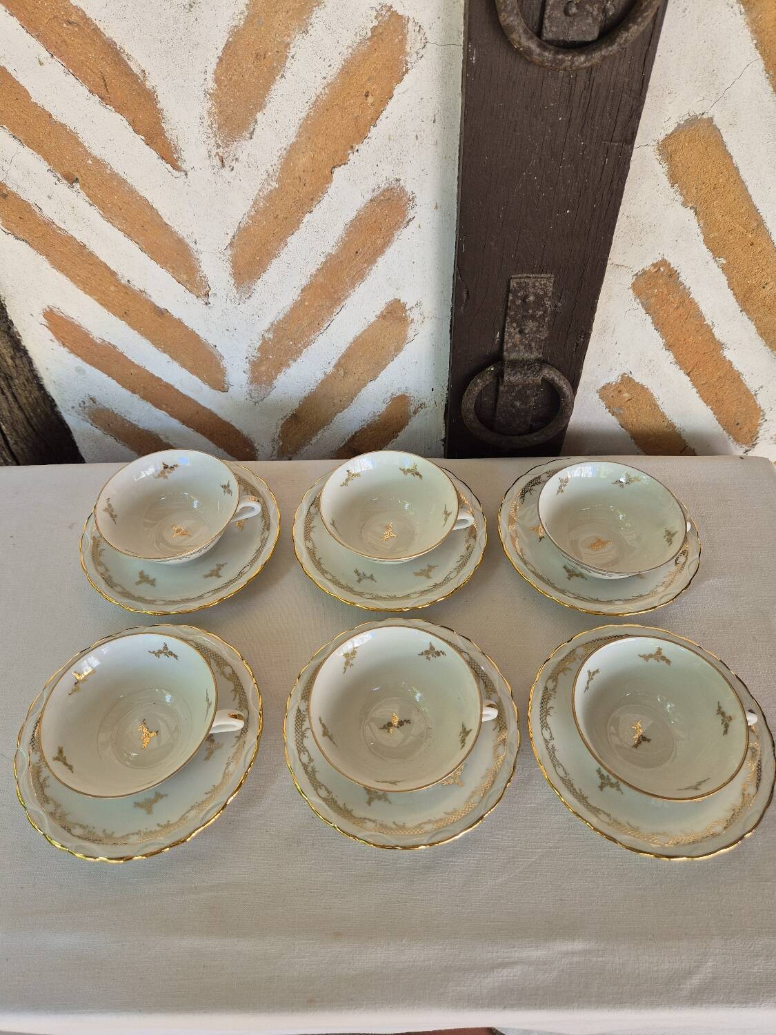 MS Limoges coffee service cups and saucers