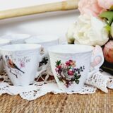 Set of 6 porcelain coffee cups
