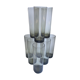 Set of 9 very large glasses in smoked glass 70s