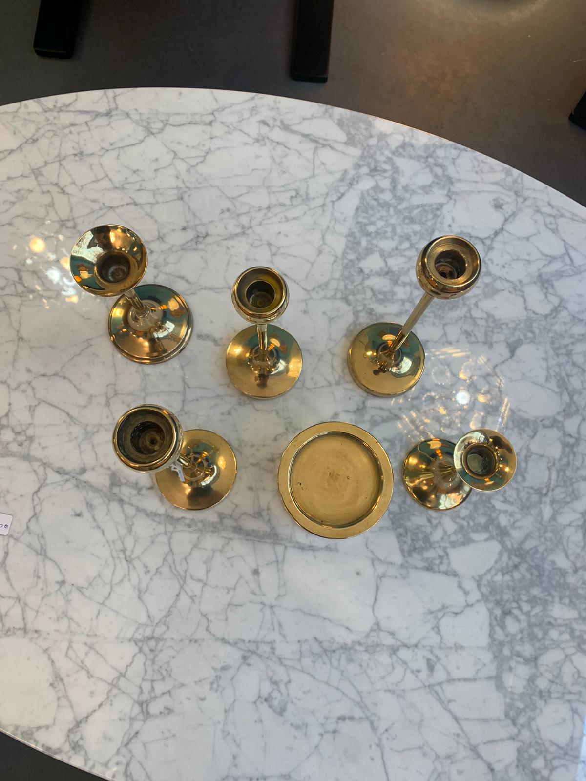 Candle holders 6 pieces F.W brass