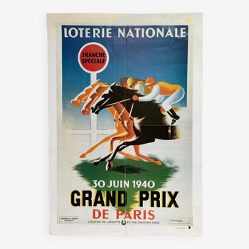 Affiche Grand Prix Hippique de Paris 1940