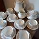 Tea service coffee porcelain Limoges Émile Bourgeois old 19th 20th