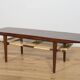 Mid-Century Rosewood & Rattan Coffee Table, 1960s