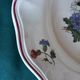 Set of 3 plates Sarreguemines "rustic" flowers of the field