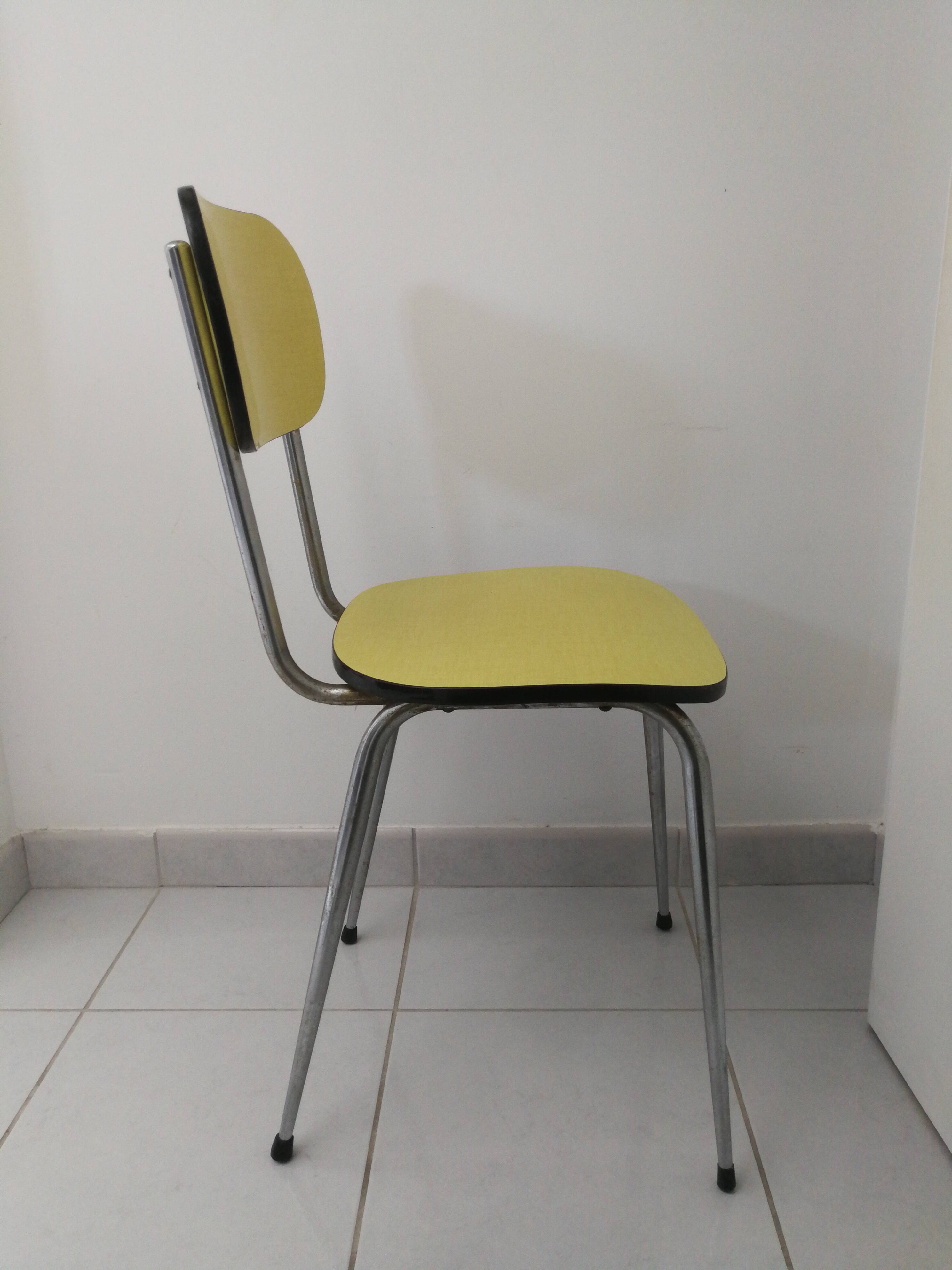 Yellow formica chair