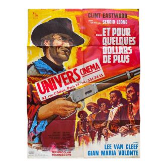 Original movie poster "And for a few dollars more" Clint Eastwood 60x80cm 1965