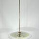 Mid-century curved glass disc chandelier from 50s