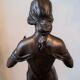 Art Nouveau bronze female sculpture