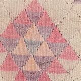 3x12 Pink Purple Kilim Runner Rug 84x347Cm