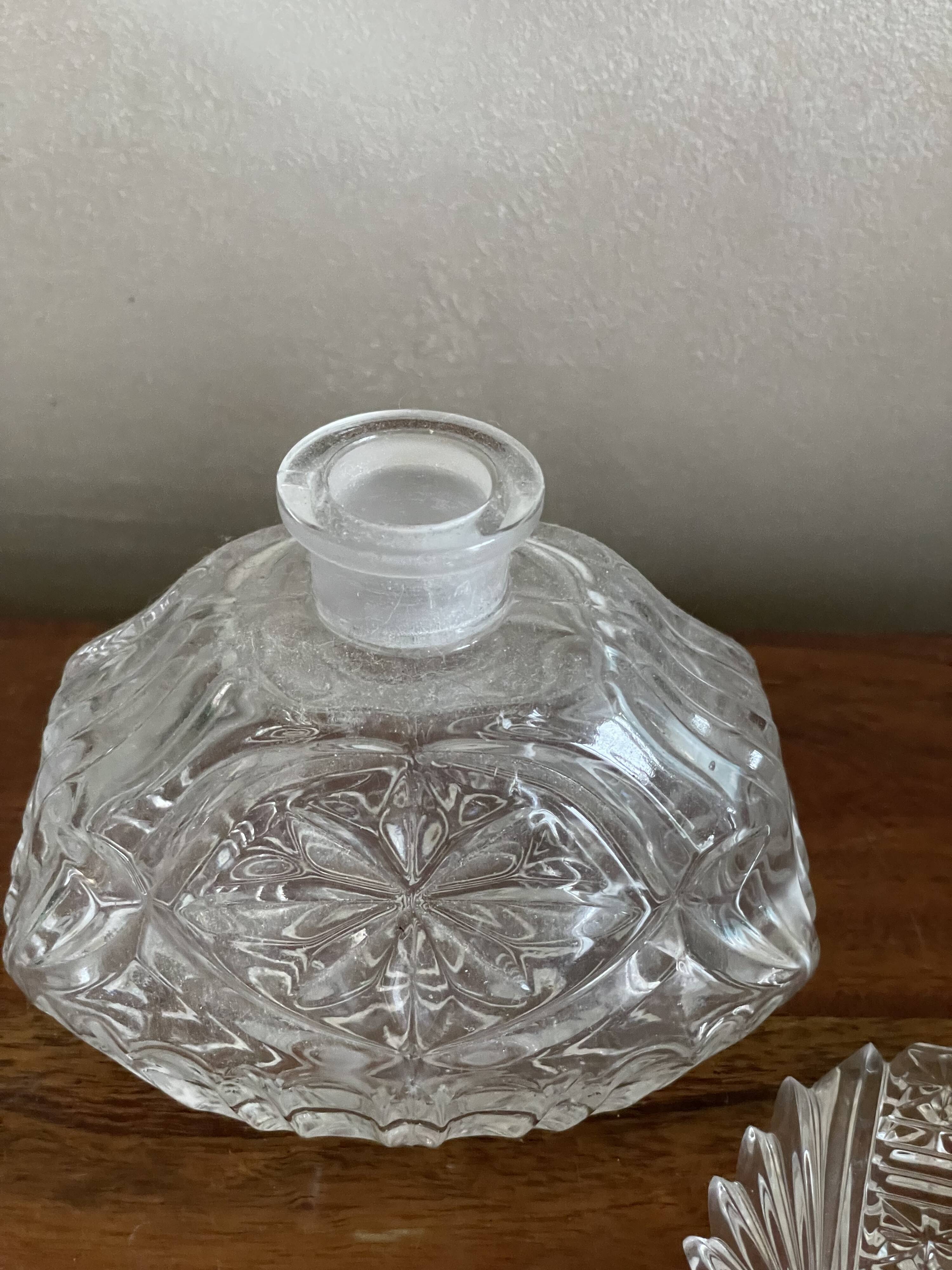 Cut glass carafe bottle