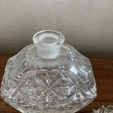 Flacon carafe en verre taillé
