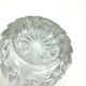 4 verres à eau en verre ciselé