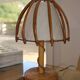 Louis Sognot rattan lamp, 1950s-60s
