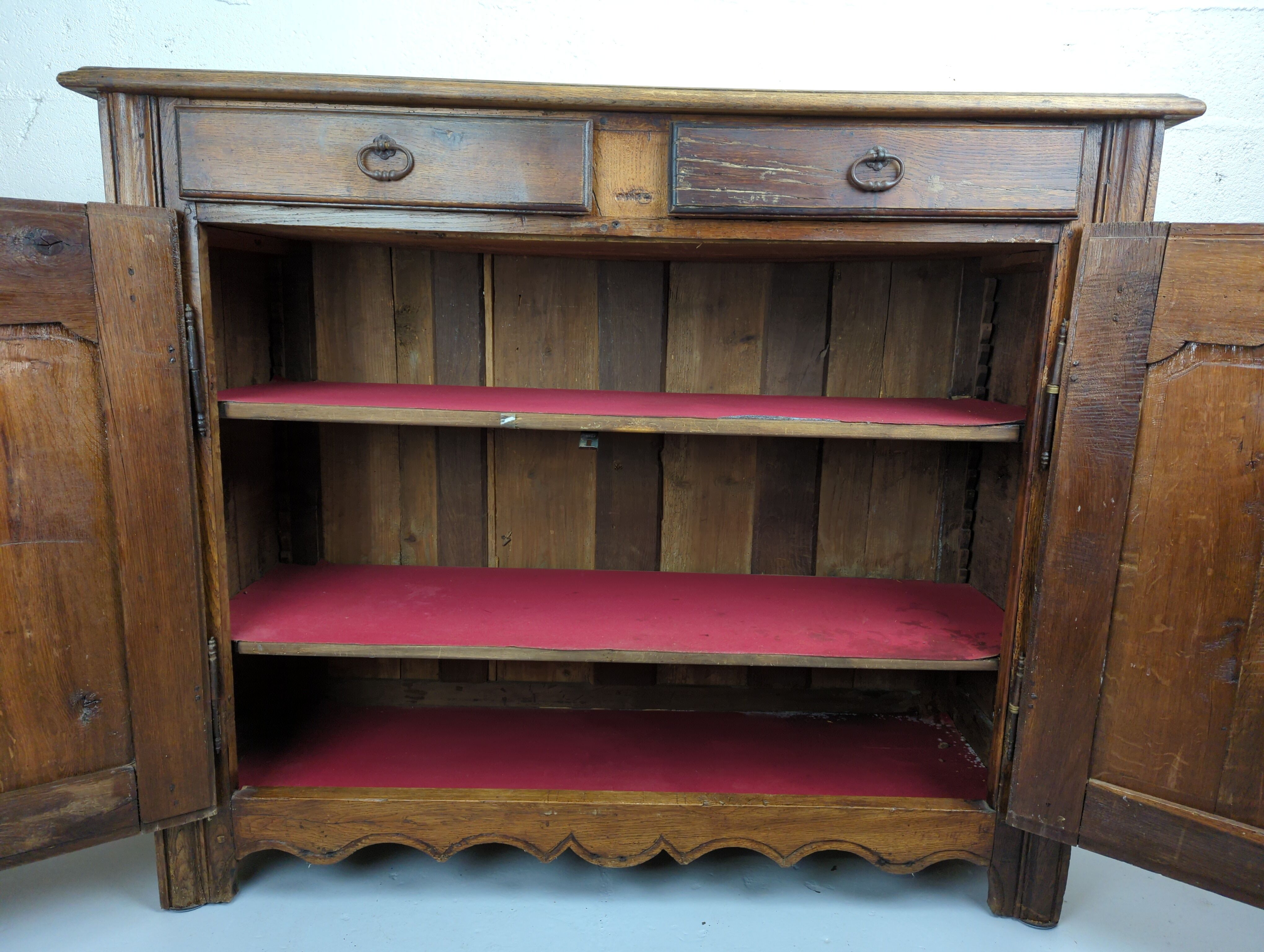 Antique sideboard two oak doors