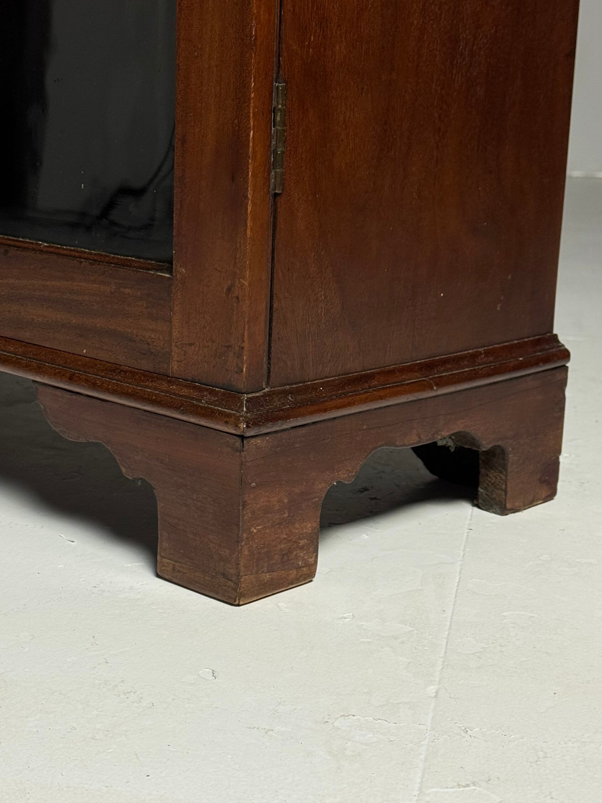 Mahogany display cabinet 19th century antique