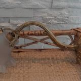 Art deco bronze sconce