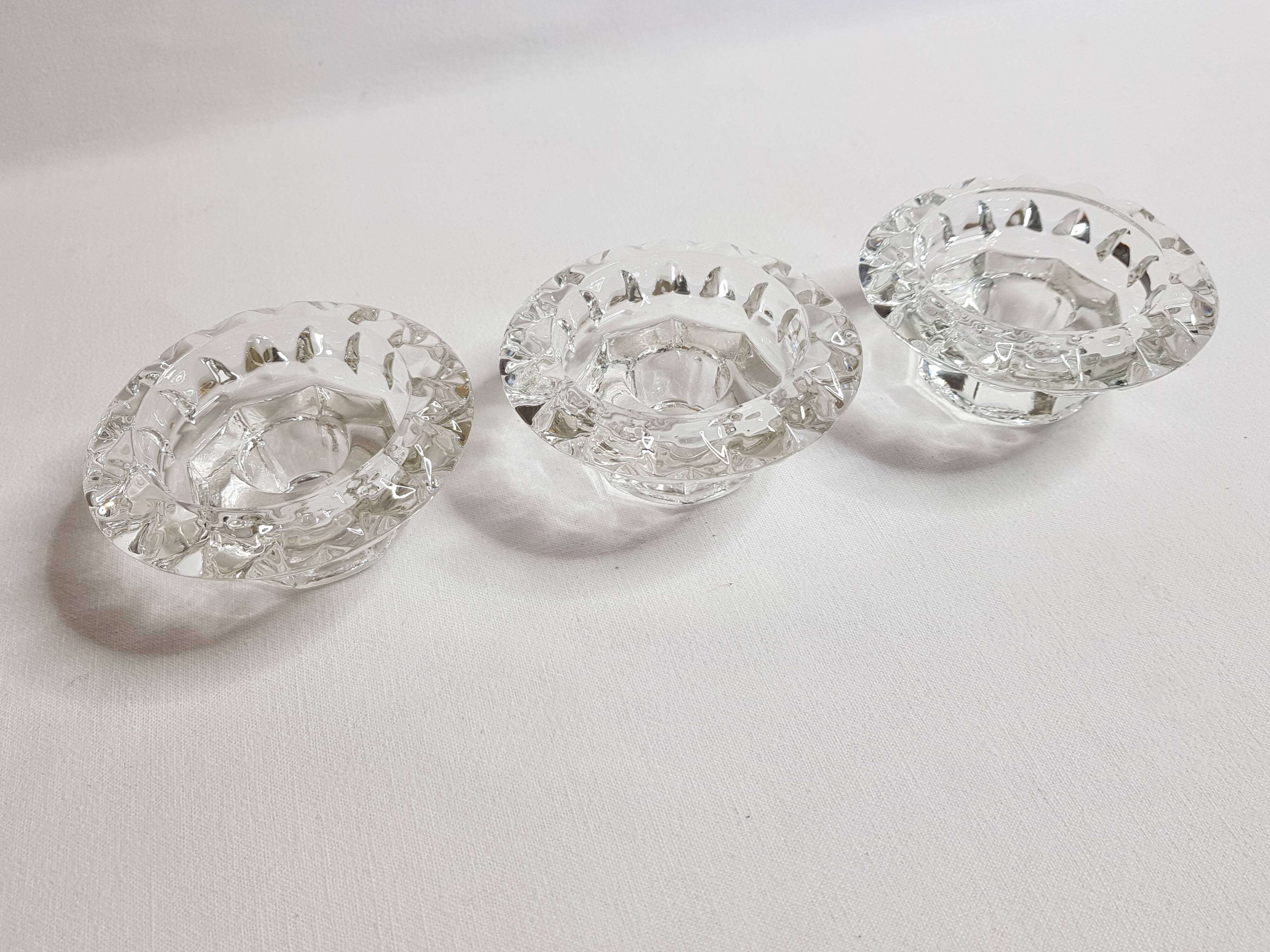 Set of three photophore, candlesticks