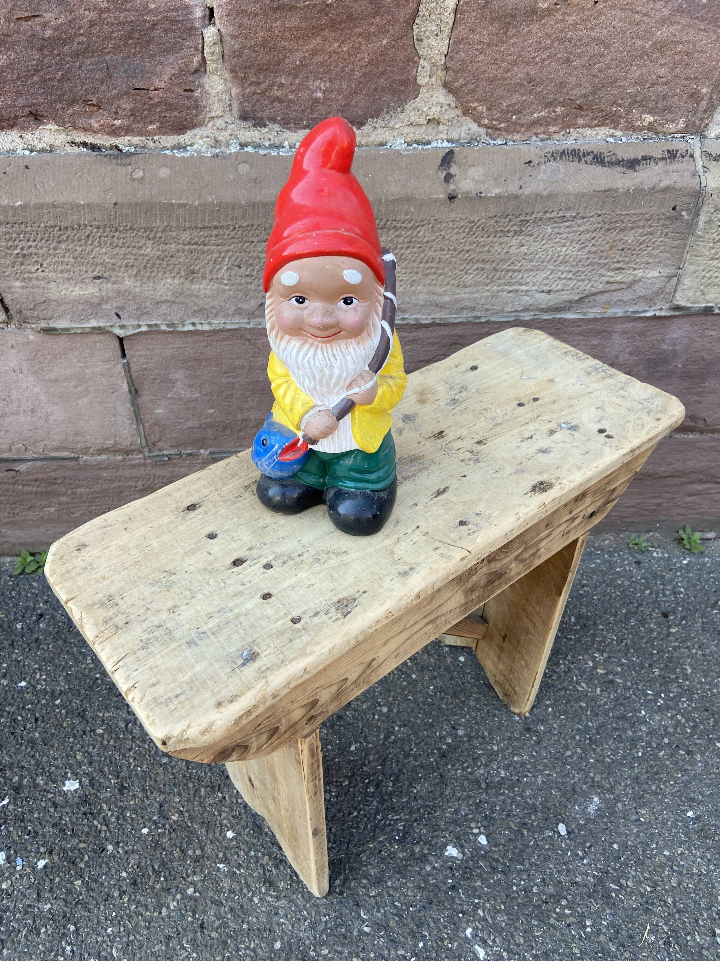 Farmhouse bench made of natural fir 1930s