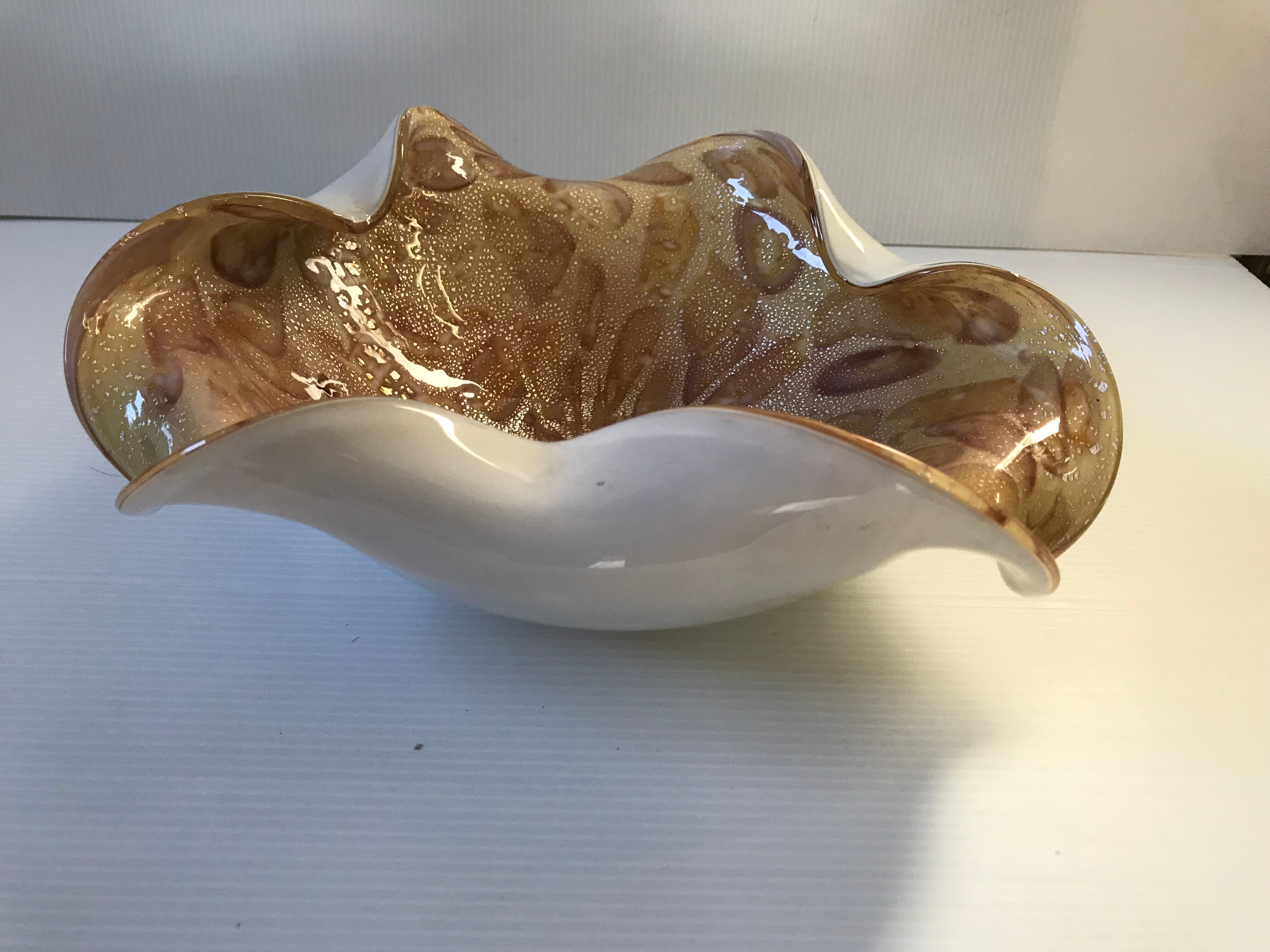 Vide-poches en verre de Murano vintage