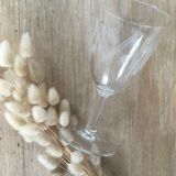 6 foot glasses in engraved glass braces