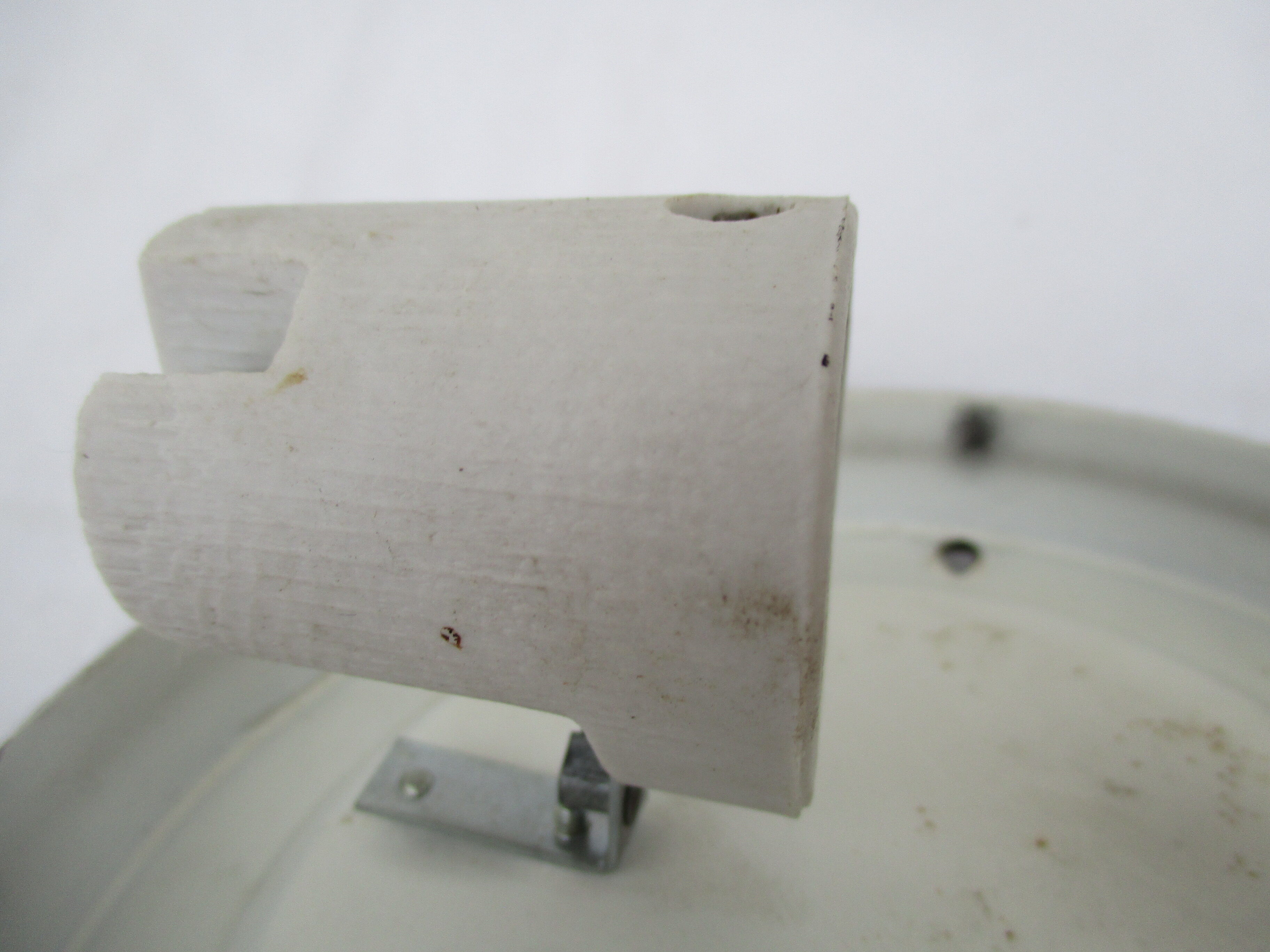 Old ceiling lamp molded glass