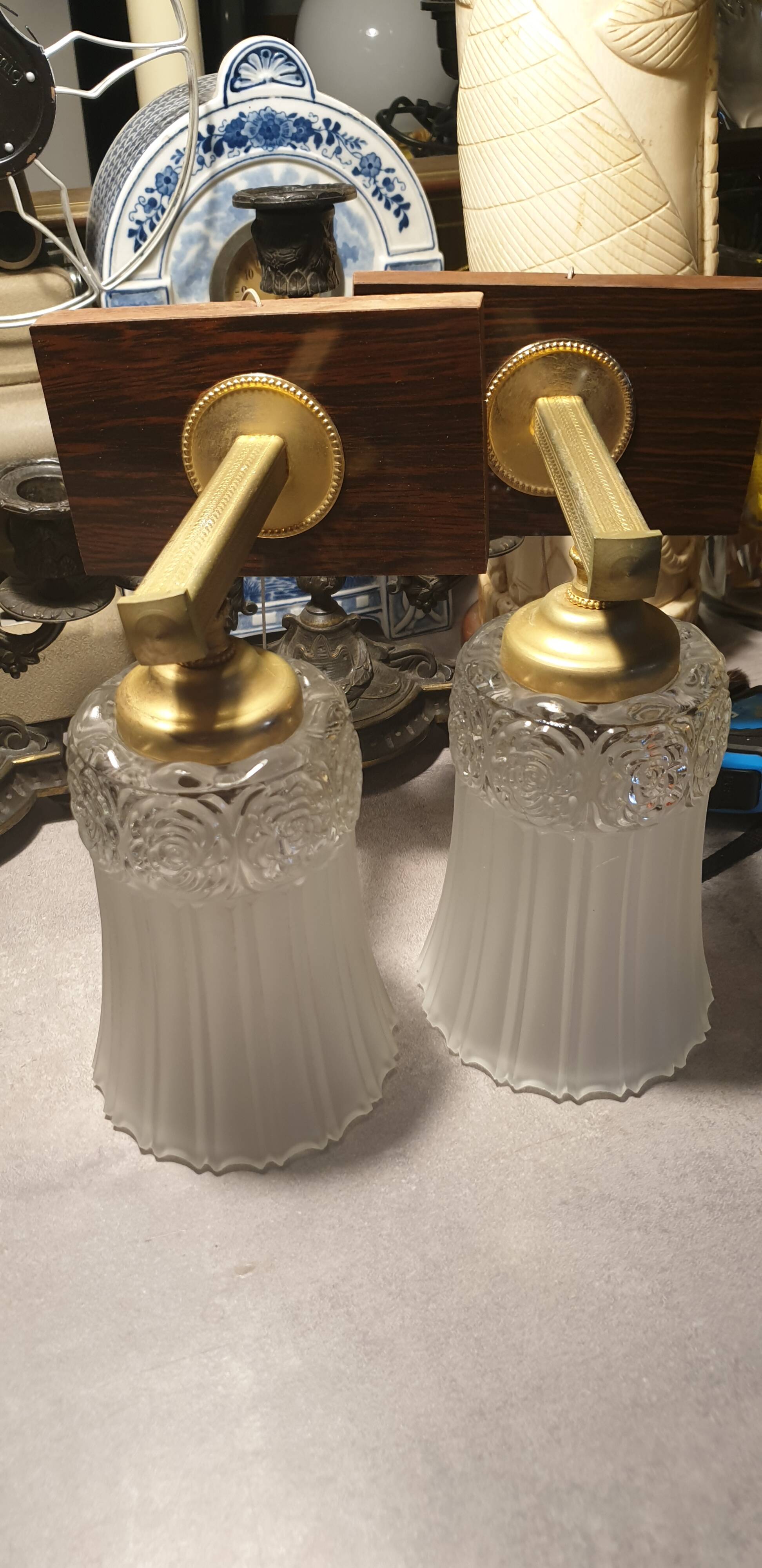 Pair of Art Deco wall lights